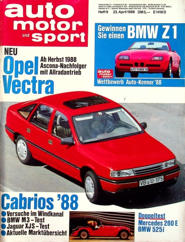 Deckblatt Auto Motor und Sport (09/1988)